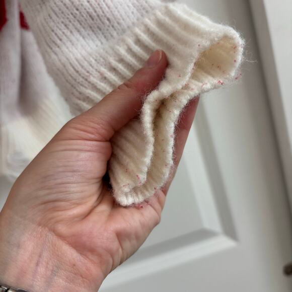 Altard State Women’s Cherry Novelty Print V Neck Sweater Size M Cozy - Picture 13 of 14